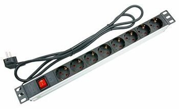 Блок силовых розеток 19" Cabeus PDU-8P-2EU