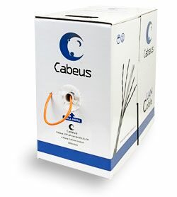 Внутренняя неэкранированная витая пара Cabeus UTP-4P-Cat.5e-SOLID-OR