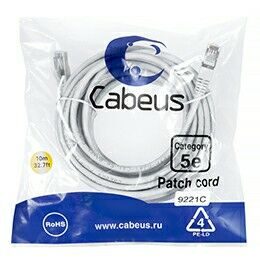 Патч-корд экранированный FTP категории 5e Cabeus PC-FTP-RJ45-Cat.5e-10m