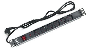 Блок силовых розеток 19" Cabeus PDU-6P-F-2EU